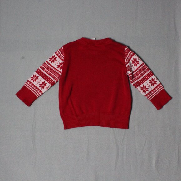 The Grinch Christmas Sweater | Size 12M | Boys Red Holiday Knit - Picture 2 of 4